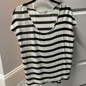 Lightweight knit top.